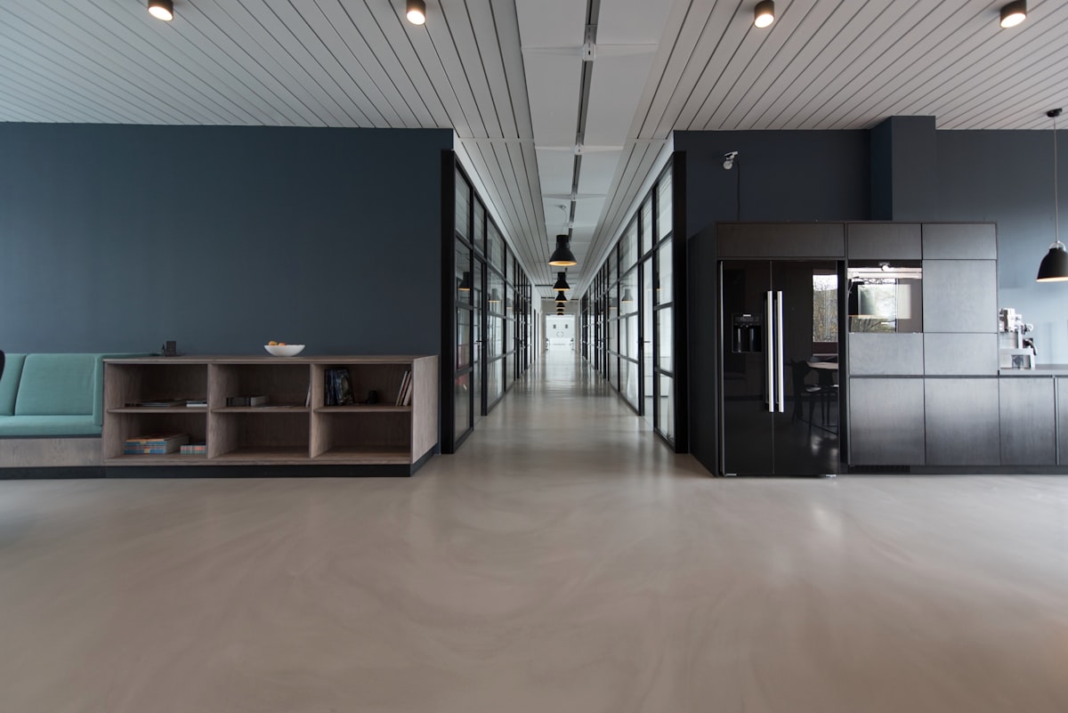 Modern open-plan office interior