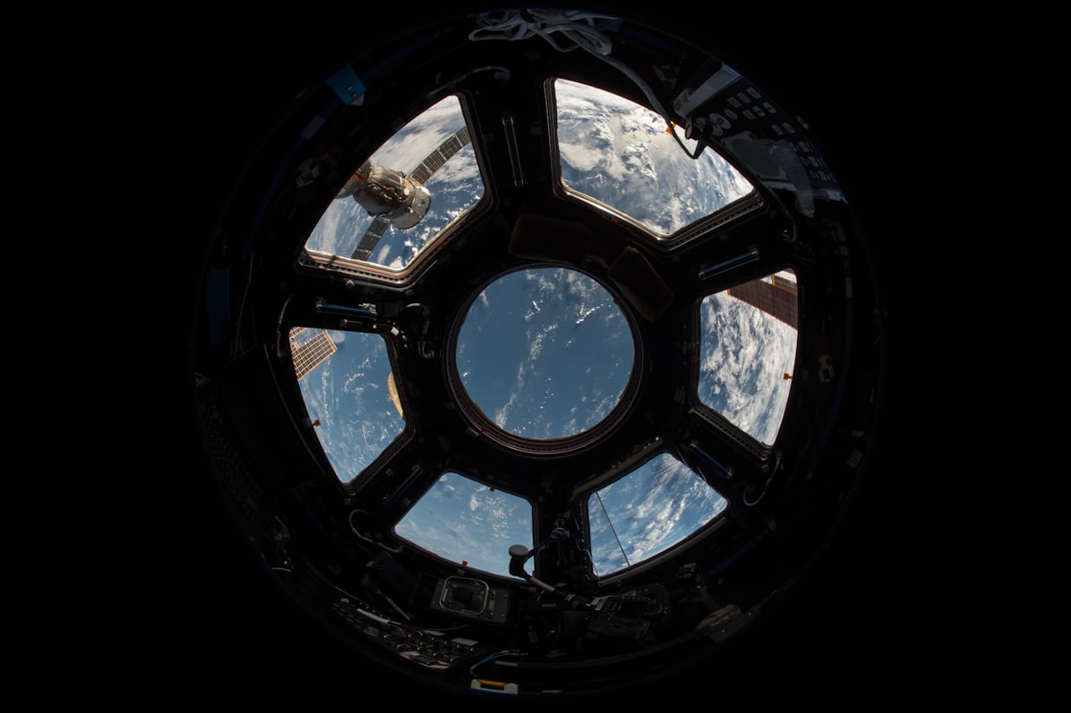 View of Earth from an orbiting spacecraft